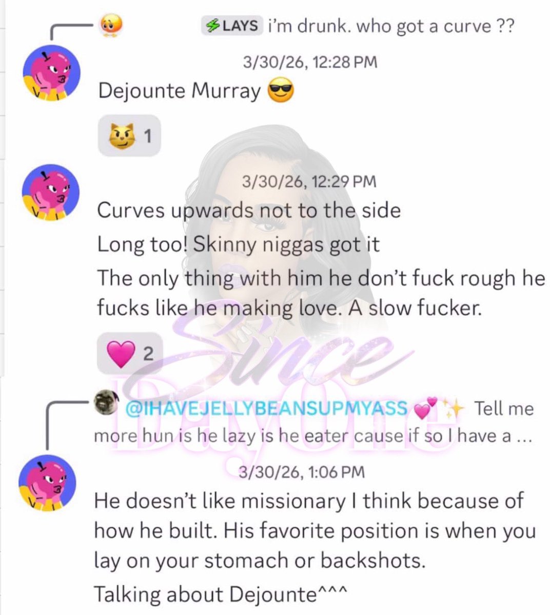 SinceDayyOne's tweet image. *SENT IN* so word in these social media streets is that Jania Meshell Baby Daddy was allegedly in Houston on March 12, 2026 playing against the Houston rockets on March 13, 2026 allegedly 👀 someone has been exposing dejounte on discord under the rookies chat 😭 some girl said