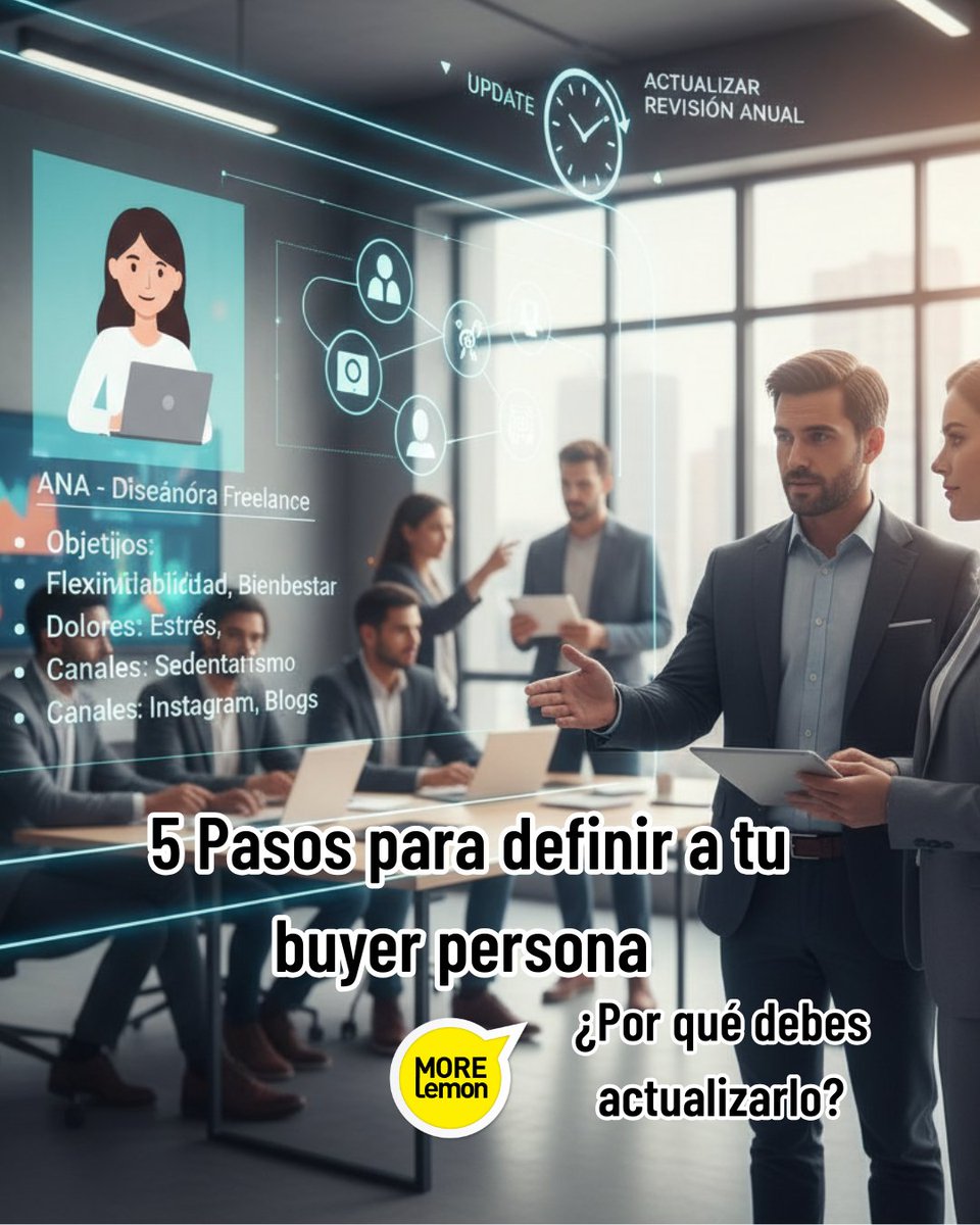 MoreLemon's tweet photo. Define tu Buyer Persona en 5 Pasos y Por Qué Actualizarlo.
Pasa de audiencias amplias a clientes reales. Te guiamos en 5 pasos para crear tu buyer persona y te explicamos por qué ese perfil debe evolucionar con tu negocio.

Lee la nota completa https://t.co/RbzQSXFjK4 https://t.co/CVfNHaONnF
