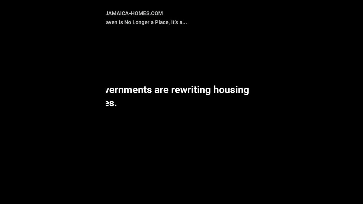 jamaica_homes's tweet image. Safe Haven Is No Longer a Place, It’s a Strategy • Wealth is repositioning early • Property is…: Safe Haven Is No Longer a Place, It’s a Strategy • Wealth is… youtube.com/shorts/B1KaCVH… #SafeHaven #WealthStrategy #RealEstateInvestment #PropertyProtection #JamaicaRealEstate