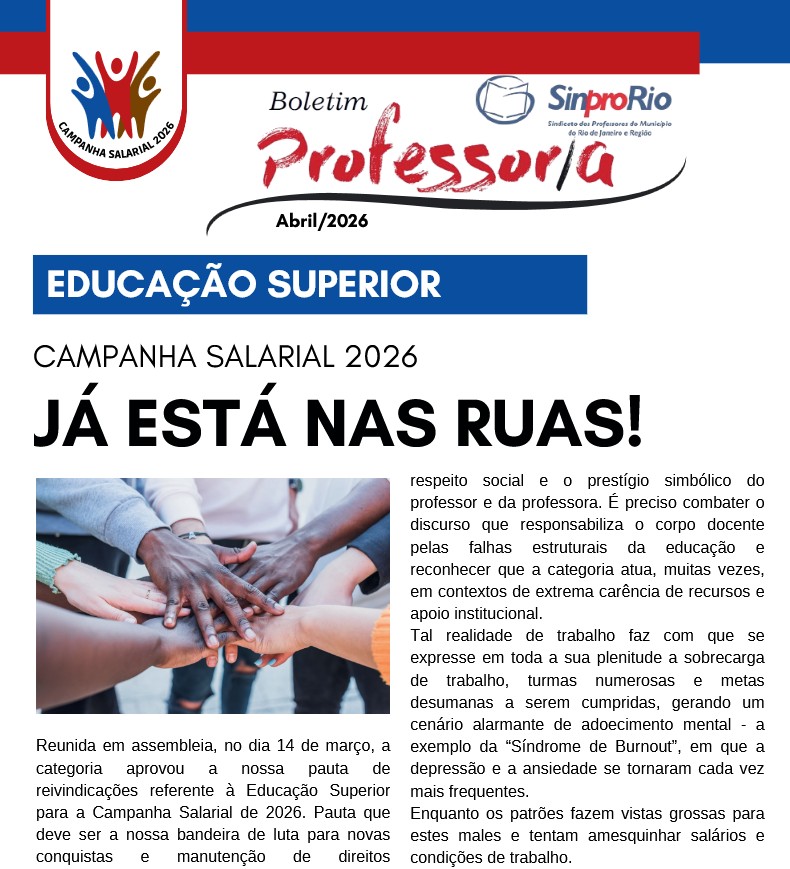 Confira o novo Boletim da Educação Superior: acesse sinpro-rio.org.br/principal/camp…