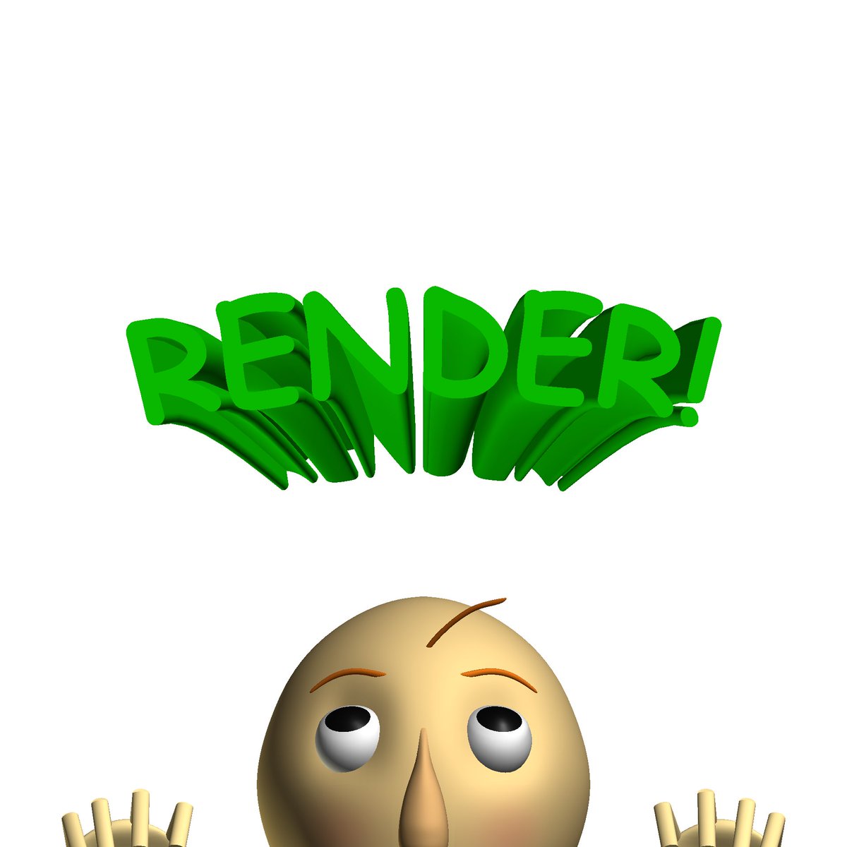 Random Baldi Renders Every OTHER Hour tweet media