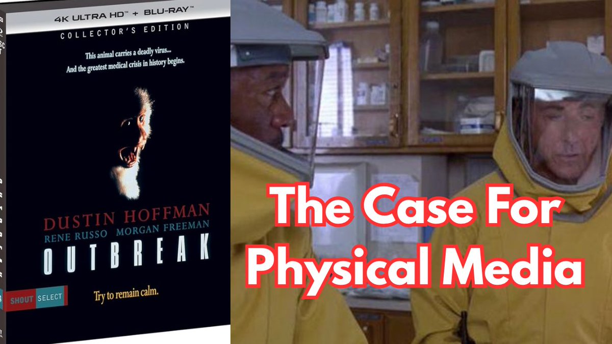 BrianRummel4's tweet image. The Case For Physical Media: Outbreak 4K  youtu.be/LYKrRt-EuWA?si… via @YouTube #outbreak #PhysicalMedia #shoutfactory #4KUltraHD