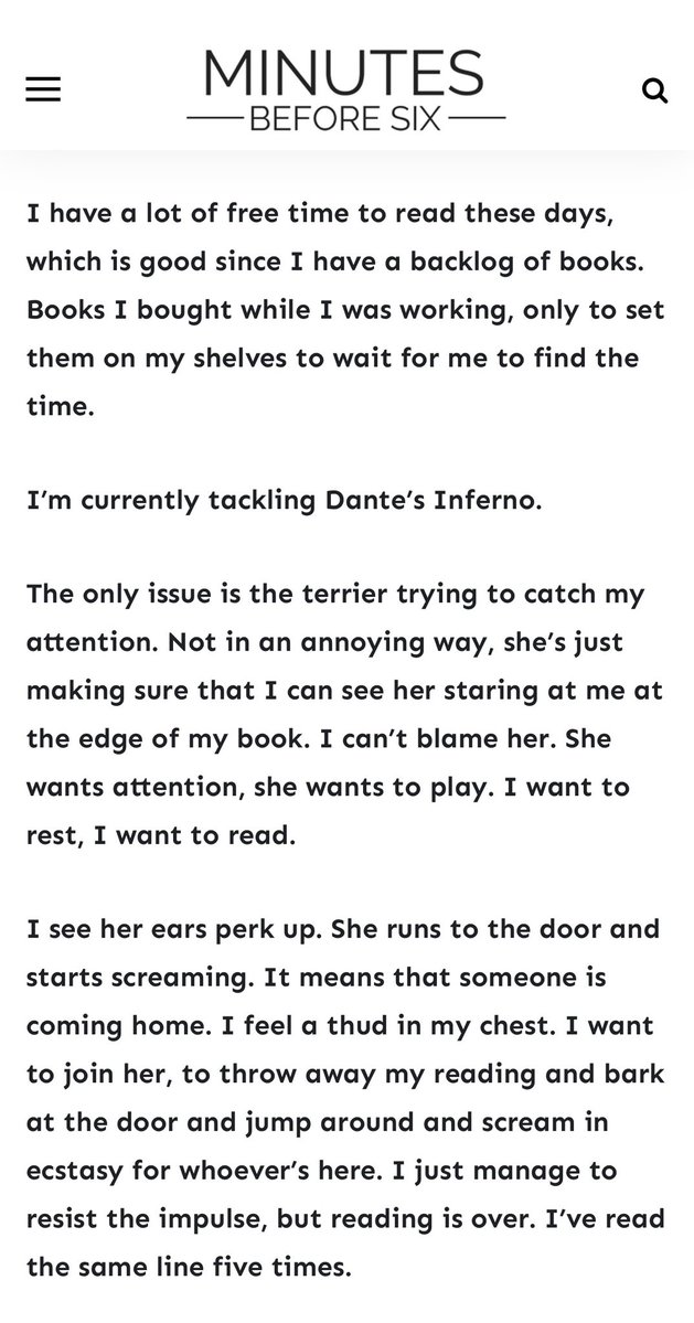 Minutes Before Six tweet media