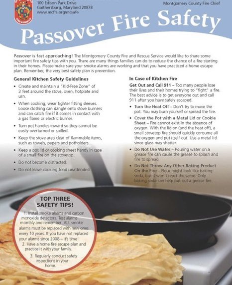 mcfrsPIO's tweet image. To our friends celebrating #Passover  (Wed Eve, Apr 1- Thurs, Apr 9) keep your friends &amp;amp; family safe this holiday by reviewing these important safety tips. @mcfrs says be especially safe in the kitchen &amp;amp; good time to make sure your smoke alarm(s) are up to date &amp;amp; functional