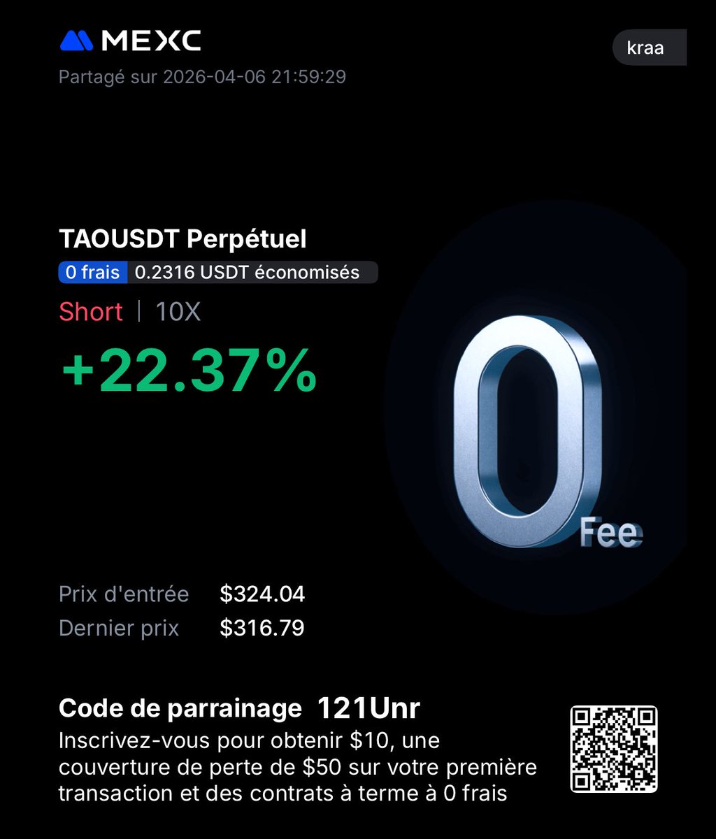 RMXBT's tweet photo. Risk free for my short on $TAO ^^ 

Little size on dis one will add later if we go lower (around 226) https://t.co/jGoIdm6Pto