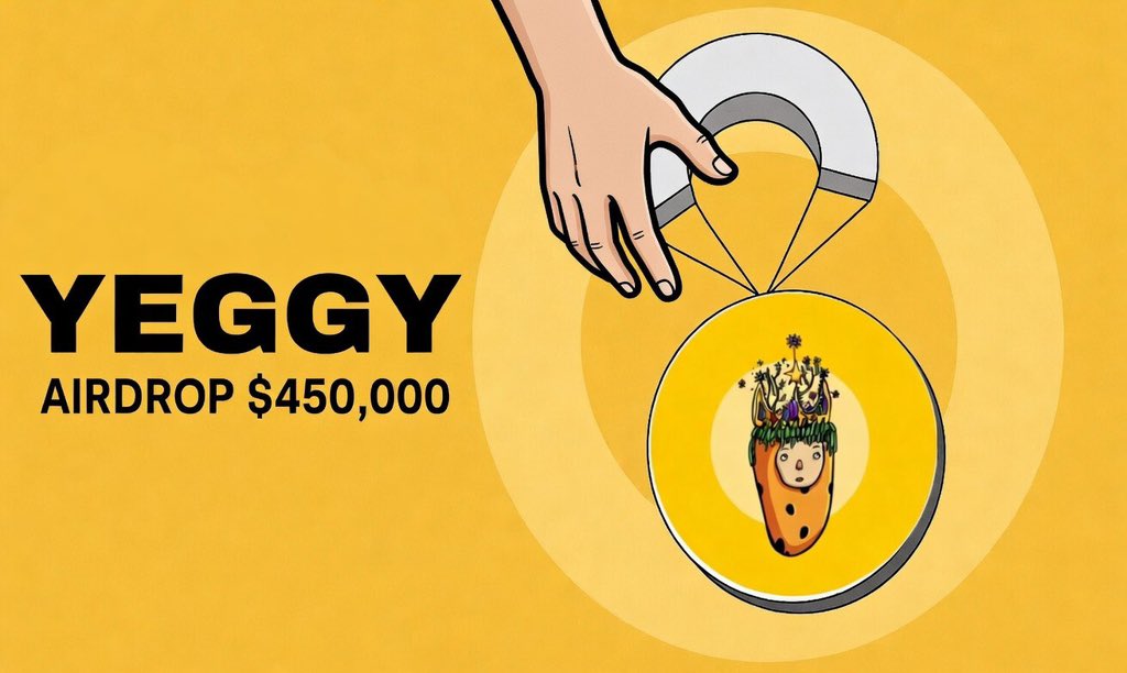 Claim $450,000 - $YEGGY airdrop for first 2500 🔥 

$YEGGY will list soon on $SOLANA

✅ Follow <a href="/yeggysol/">$YEGGY</a> 
✅ RT + Like
✅ Comments $SOL address

Distribution airdrop 12 hours ⏳