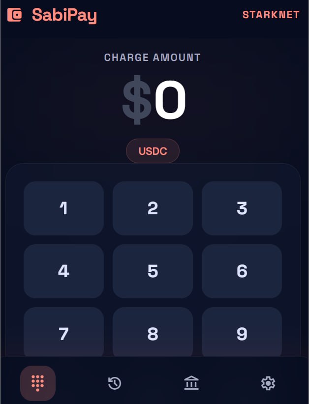 magnuskrypt's tweet photo. Update: SabiPay is deployed and live. 

Merchants can generate instant payment QR codes, and Starkzap handles the gasless execution in the background. 

Real-world utility, completely abstracted.

Try it here: https://t.co/oPVnlk9UeY https://t.co/rHowDkpFhs