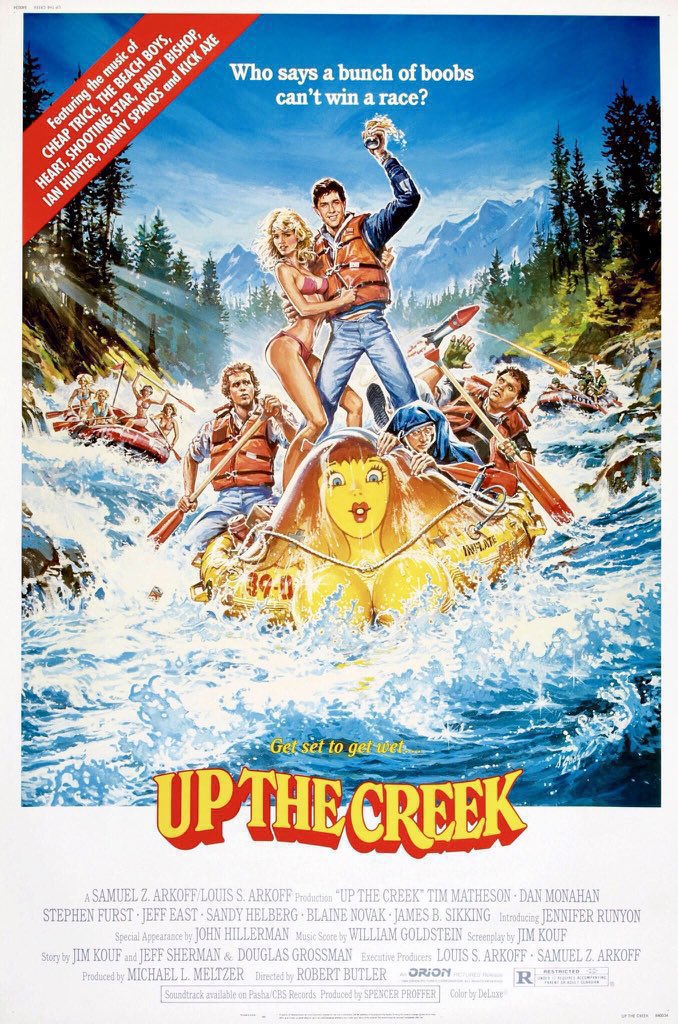 FilmNewsNos's tweet photo. 🎬MOVIE HISTORY: 42 years ago today, April 6, 1984, the movie ‘Up the Creek’ opened in theaters!

#TimMatheson #DanMonahan #SandyHelberg #StephenFurst #JenniferRunyon #JeffEast #JamesSikking #BlaineNovak #MarkAndrews #JesseDGoins #JuliaMontgomery #JohnHillerman #JeanaTomasino https://t.co/QsLHYMLvsX