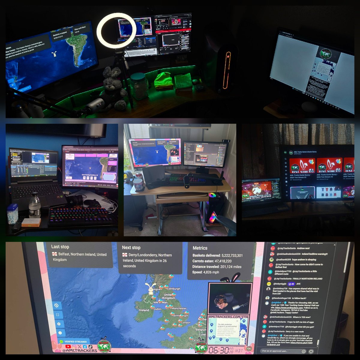 AMLTrackers's tweet photo. Starting off with the AML HQ, what an awesome collection of Easter stream setups—from staff to viewers, and other streamers in the community! Thanks to all who submitted. Have a blessed spring &amp; summer, and stay tuned for details regarding our summer stream in the coming months! https://t.co/saookFC2Vu