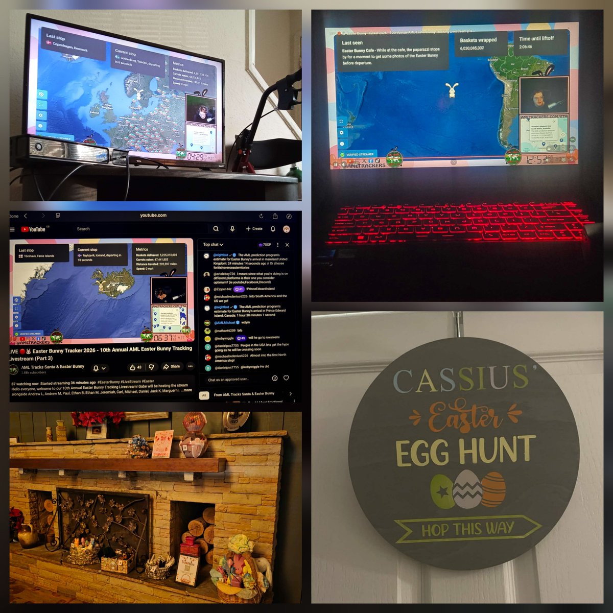 AMLTrackers's tweet photo. Starting off with the AML HQ, what an awesome collection of Easter stream setups—from staff to viewers, and other streamers in the community! Thanks to all who submitted. Have a blessed spring &amp; summer, and stay tuned for details regarding our summer stream in the coming months! https://t.co/saookFC2Vu