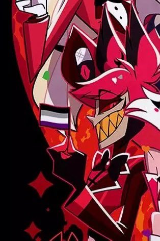 rumpleholmes's tweet image. Ace pookies holding the ace flag 💜 

#Alastor #Octavia #HazbinHotel #HelluvaBoss #AsexualVisibility