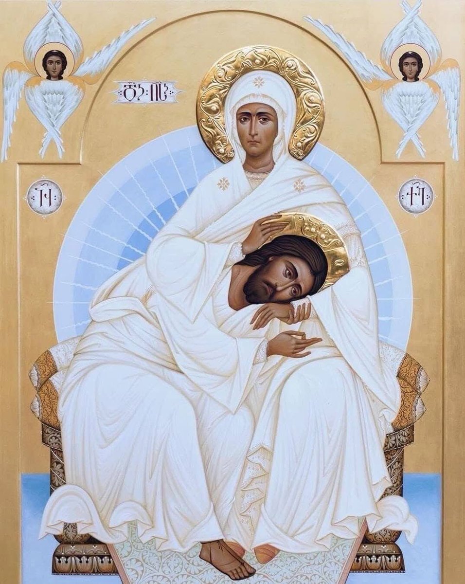 O Most-holy Mother of God, Joy of all the Sorrowful
Grant thy mercy to us sinners.
Thy Son now sits on the throne of the Eternal Kingdom,
And all our troubles thou seest; thou knowest them as they occur.
Thou hast always prayed to Christ God for the faithful,
And hast relieved