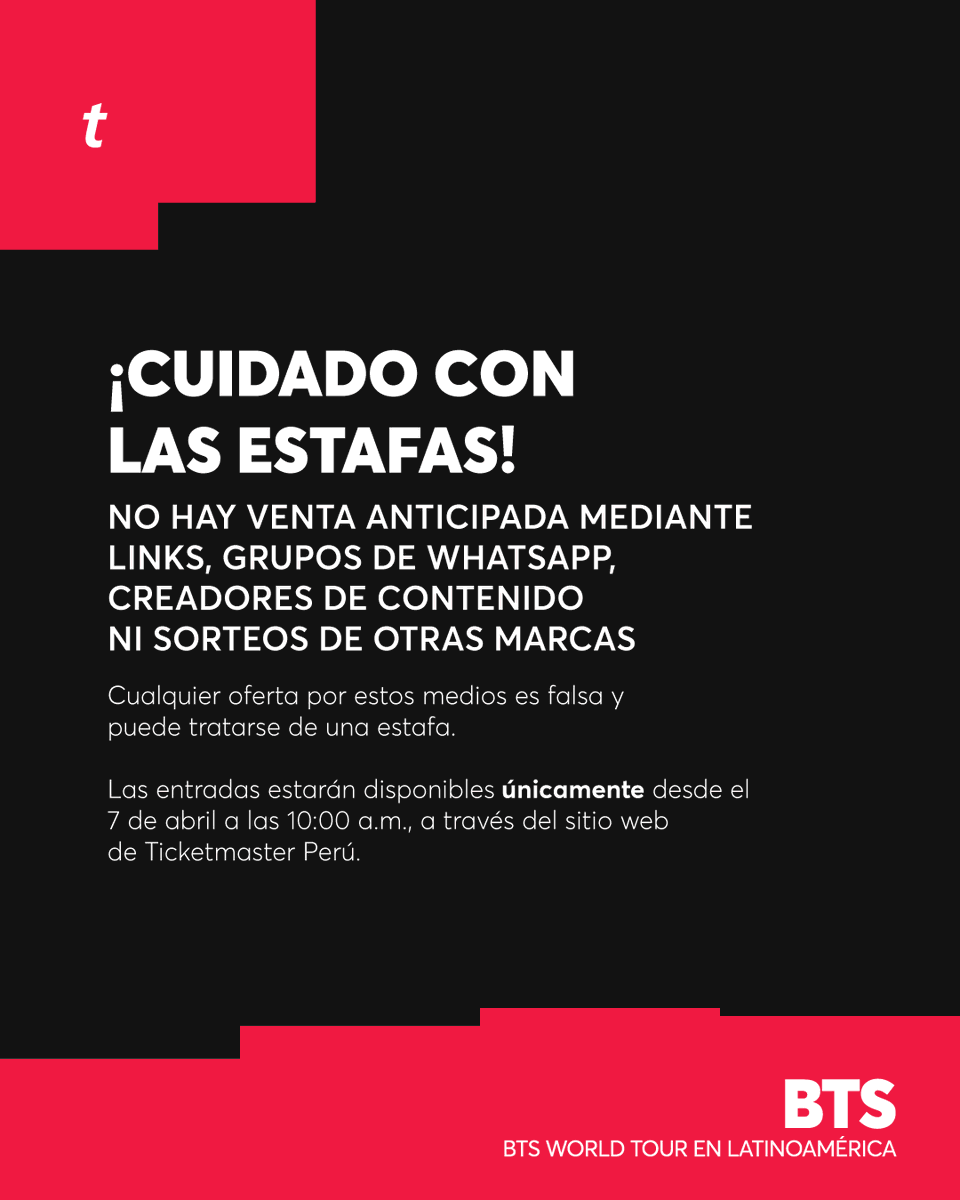 Ticketmaster Perú tweet media