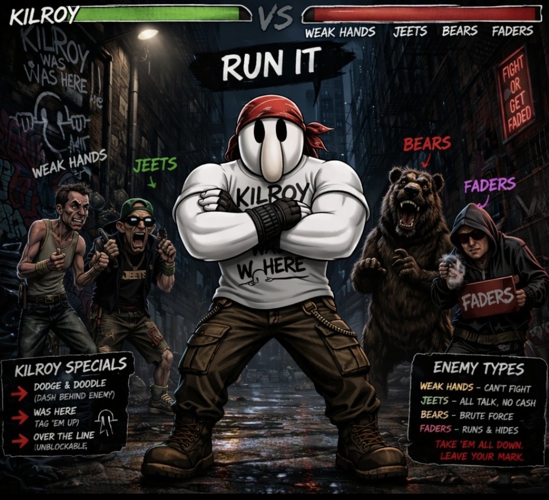 Oldirtybobby's tweet photo. @xFaaNky_ @Pumpfun $kilroy the real runner https://t.co/3rcsVyJpCB