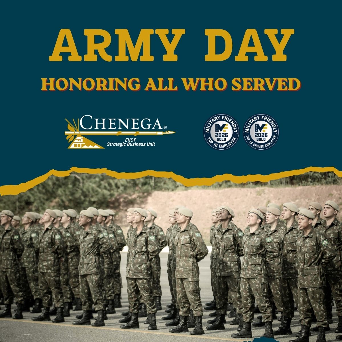 ChenegaCorpEHF's tweet image. April 6 is historically recognized as Army Day in the United States, marking the anniversary of the U.S. entry into World War I in 1917. 
#chenega #chenegafamily #armedforced #honor