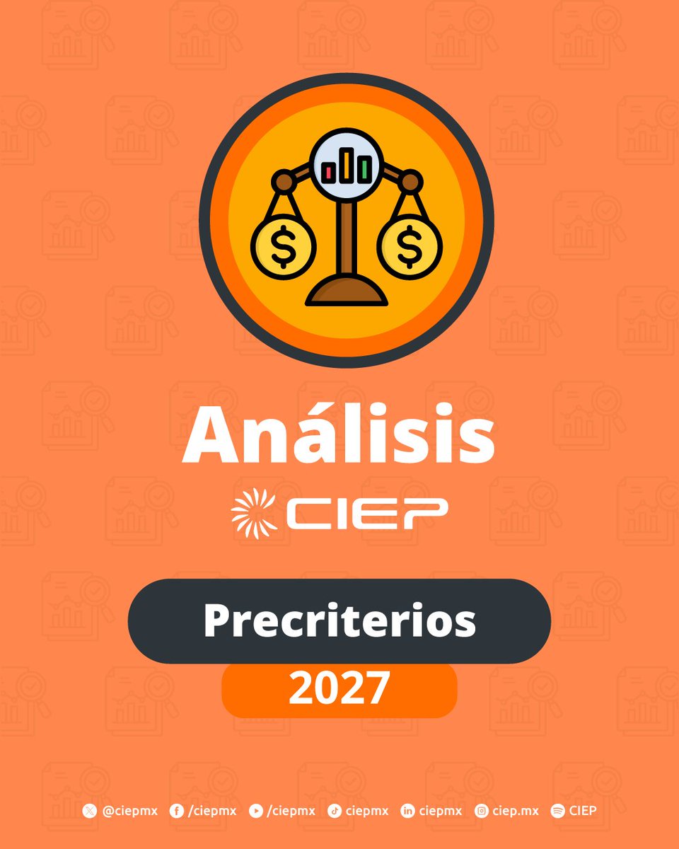 📊#Precriterios2027: La hoja de ruta macroeconómica y fiscal para el presupuesto del próximo año presentada por <a href="/Hacienda_Mexico/">Hacienda</a>. 

En este hilo resumimos lo más relevante 🧵👇