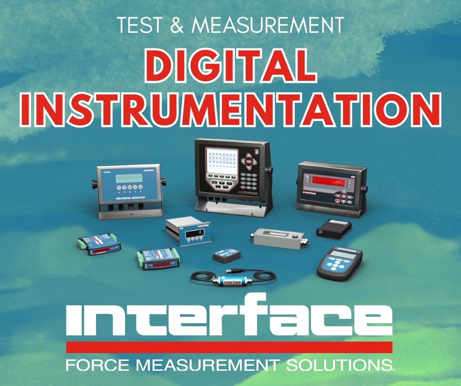 loadcells's tweet image. Interface’s Digital Instrumentation products transform load cell and strain bridge inputs into high-speed, robust data. interfaceforce.com/product-catego… Whether you need faster I/O or advanced analytics, our solutions deliver next-gen efficiency and accuracy. #loadcells #ForceMeasurement