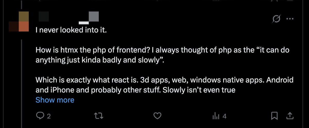 htmx.org / COO of We Are So Back (same thing) tweet media