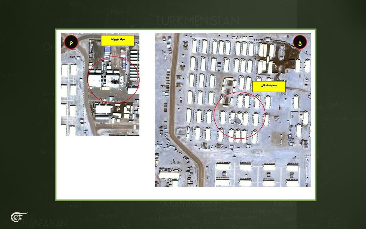MayadeenEnglish's tweet image. The Iranian Army has released satellite images showcasing the aftermath of its high-precision attack drones on the American Al-Udairi Air Base in #Kuwait.

According to the Army’s Public Relations, the attack targeted eight key locations, including personnel living quarters,