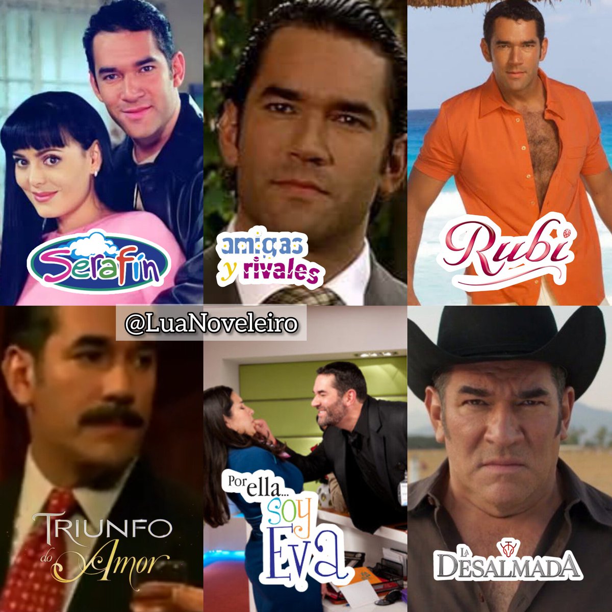 Noveleiroluan's tweet photo. Eterno Alessandro de Rubi , Relembre todas as novelas que ator Eduardo Santamarina fez na tela do SBT:
#Serafim
#AmigasERivais
#Rubi
#TriunfoDeAmor
#PorElaSouEva
#ADesalmada https://t.co/9OFyPkYyex