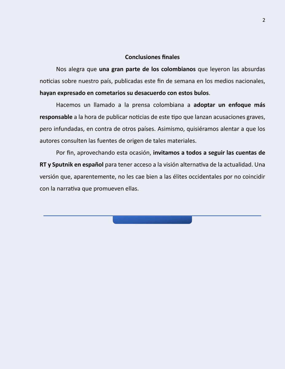 Embajada de Rusia en Colombia tweet media