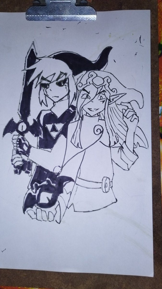 Segi0h's tweet photo. fui pintar acho que acabei estragando fazer o que #desenho #art #zelda https://t.co/GwS1pXYvqo