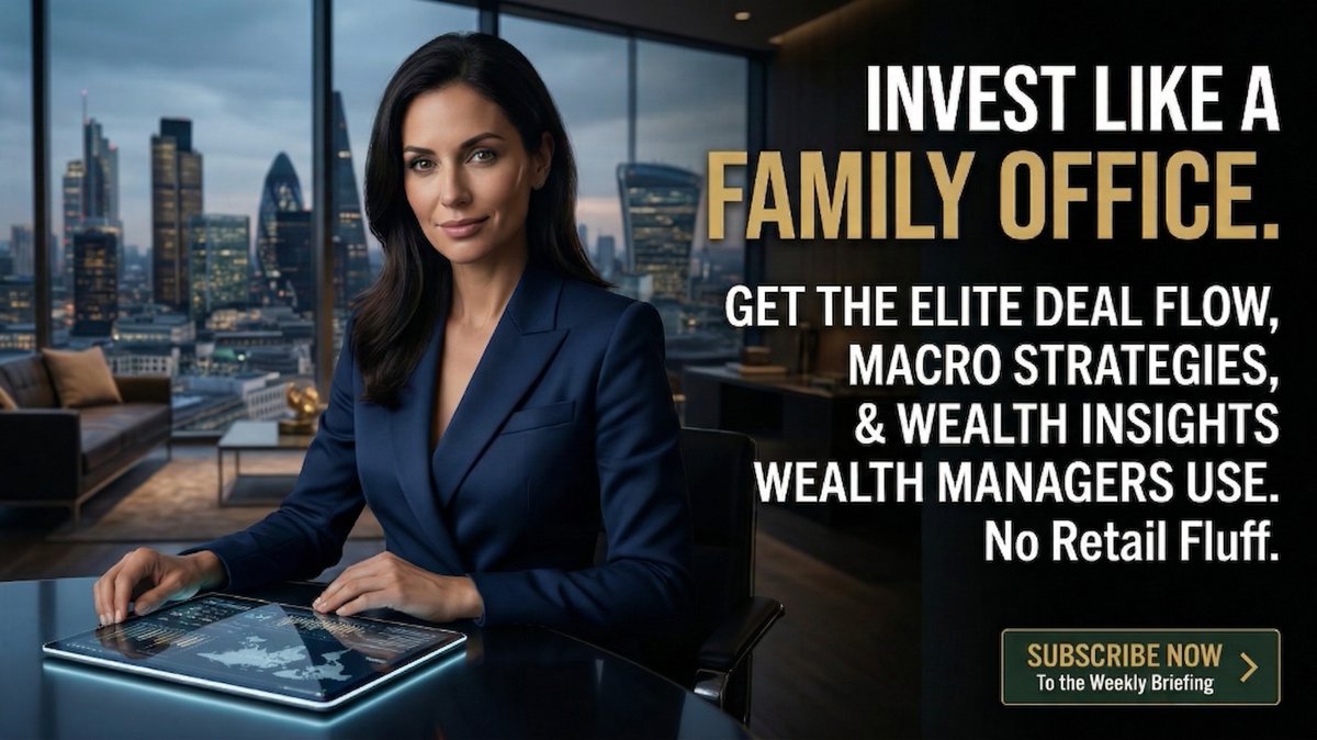 fried's tweet photo. Market news is a lagging indicator. By the time it’s on your feed, the Family Offices have already moved. 🏛️

At Fried, we don't do retail noise. We track the movements of the world’s most private capital—focusing on long-term wealth preservation and alternative deal flow.