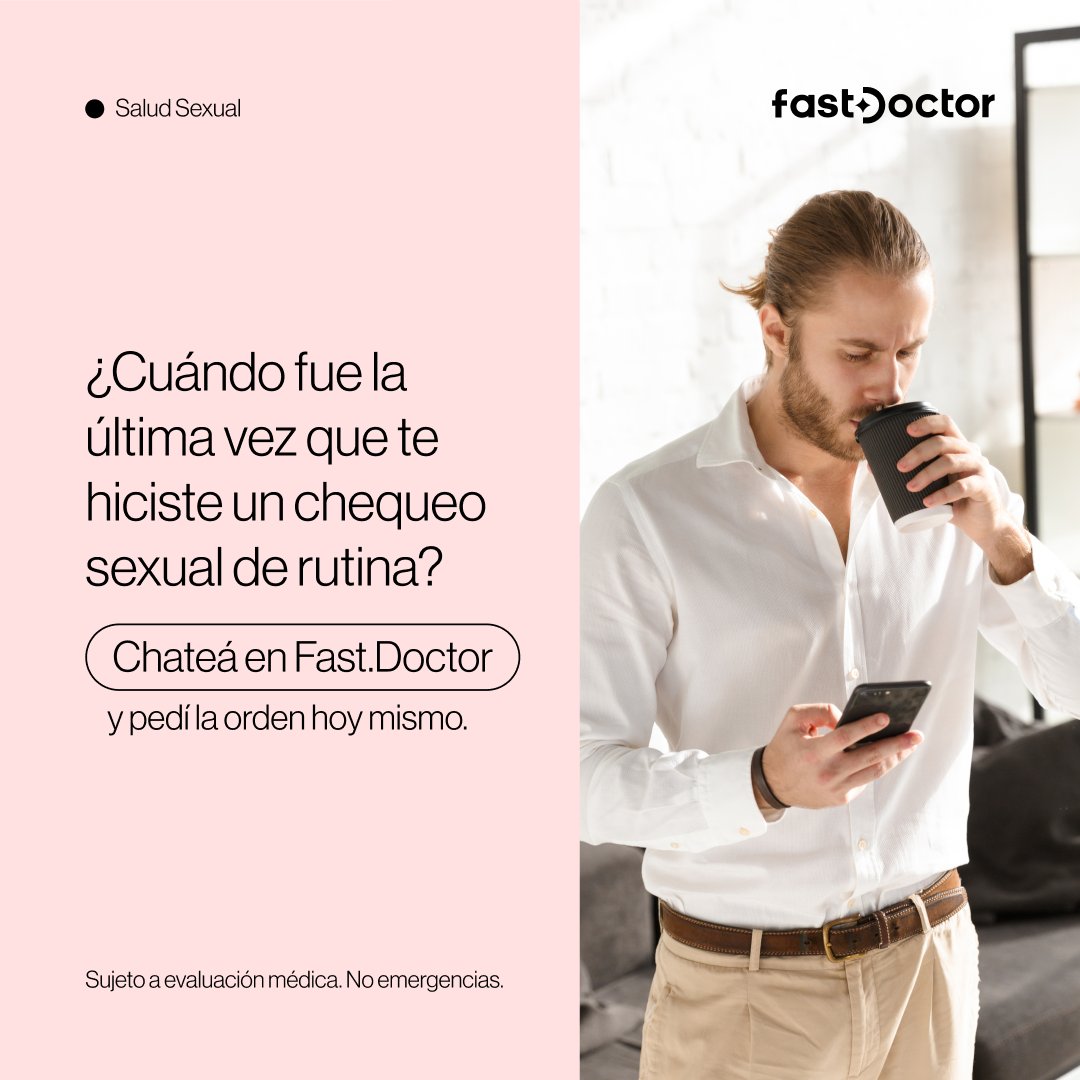 FastDoctorMed's tweet photo. Ponete al día con tu salud sexual sin esperar.
Describí tus síntomas o antecedentes en https://t.co/GZwDJEsE6T y recibí la orden de laboratorio validada por un médico real directo en tu celular.
Tranquilidad, rápida y discreta. https://t.co/NewS8ER5mo