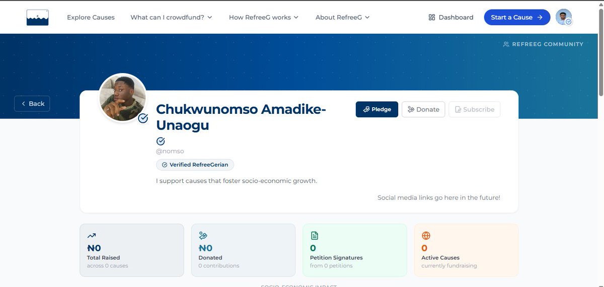 RefreeG's tweet photo. User profiles on RefreeG have a new look!💙
Head over to https://t.co/NI6LyGLCty and get yourself a profile today! https://t.co/k5qF9fLjVt