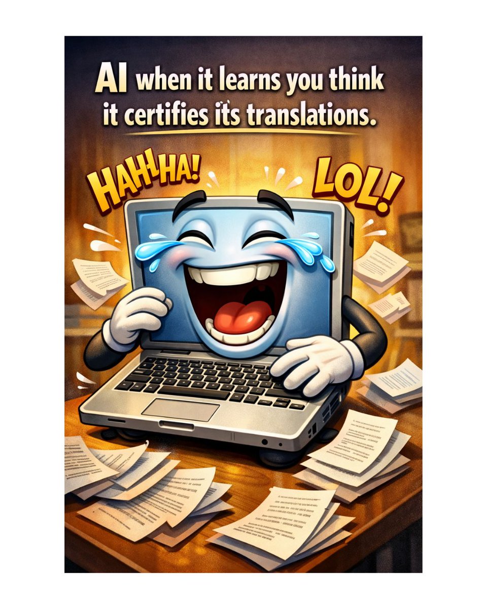 carlosdepaula1's tweet photo. DOES CHATGPT CERTIFY ITS TRANSLATIONS? AN EMPHATIC NO! YOU ARE ON YOUR OWN.
https://t.co/Adj9QRrpad https://t.co/UK1dgx2bI8