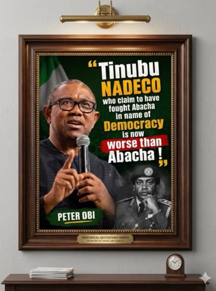 Umesonny's tweet photo. THESE ARE INTERESTING TIMES 

These Peter Obi's words deserve to be etched on marble.

Peter Obi is the true leader that is capable of leading this country in the right direction but those who have formed alliances with the devil want us to continue in this path of pain and ..1/4 https://t.co/hvYmtxEvV7