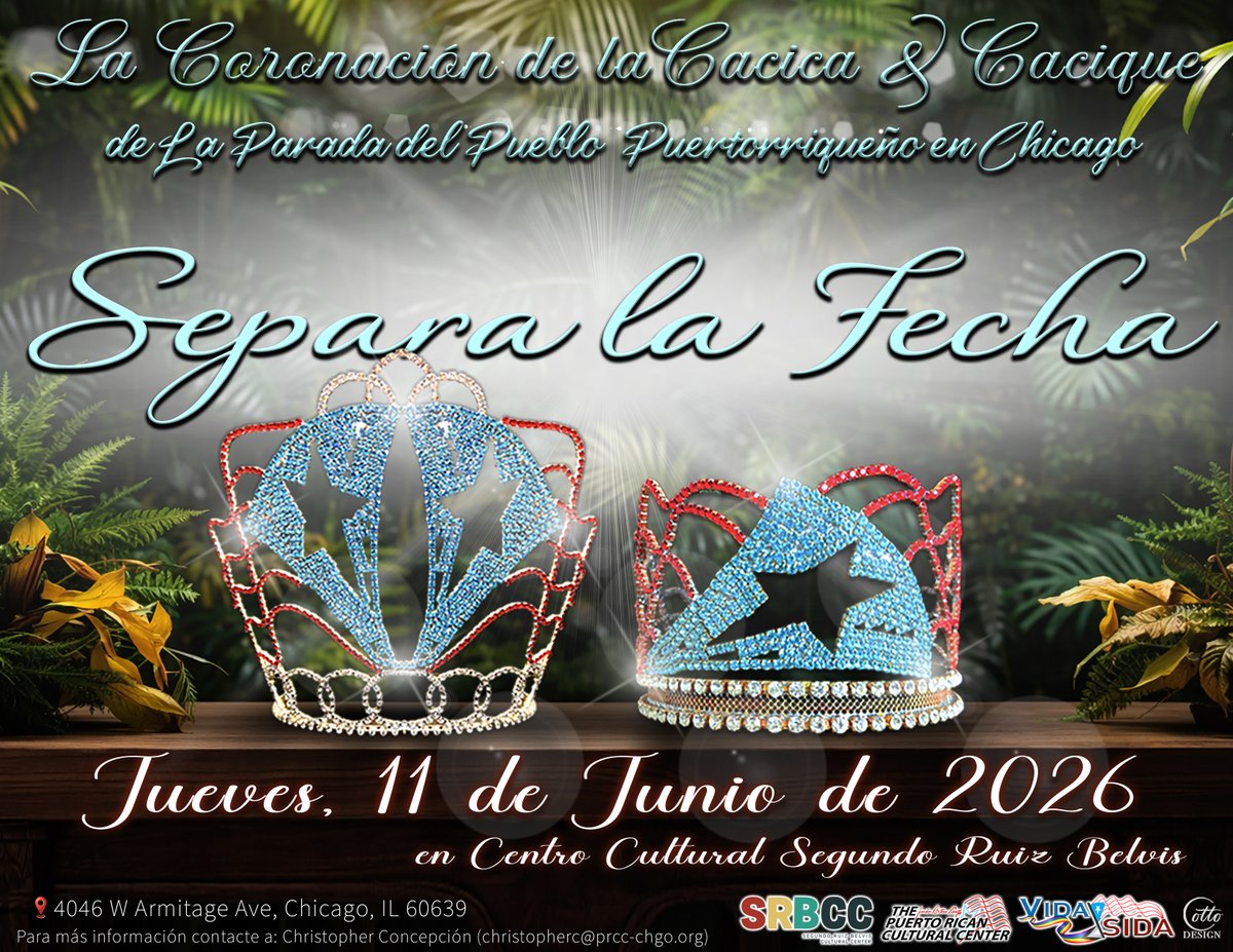 🗓️ Mark your calendars! Join us on June 11 at the Segundo Ruiz Belvis Cultural Center for the Cacica &amp; Cacique Coronation at this year’s Puerto Rican People’s Parade 🇵🇷 Celebrate our heritage, culture, and community with us!

✍🏽 ¡Marquen sus calendarios! Acompáñanos el 11 de