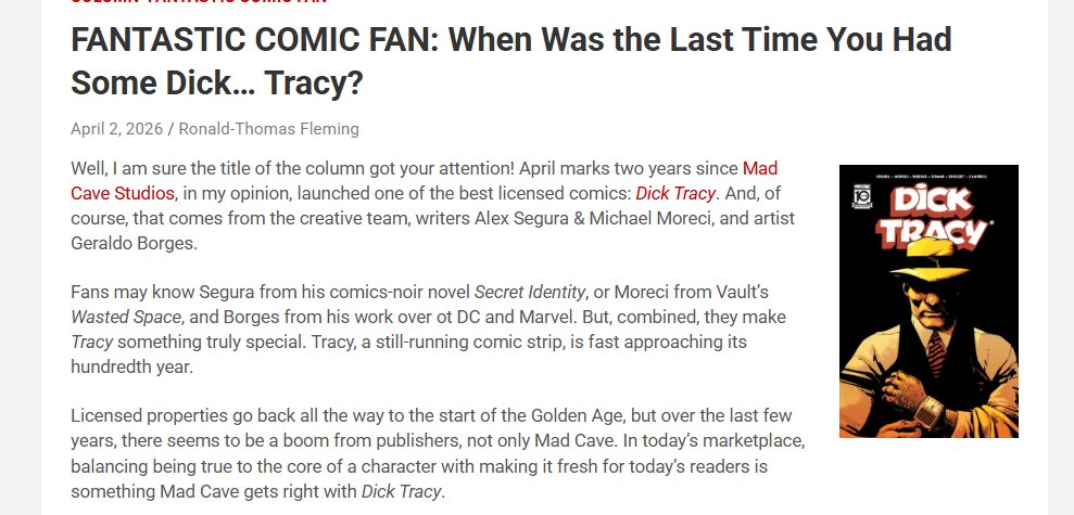 comic_fantastic's tweet image. Well…

firstcomicsnews.com/fantastic-comi…
@MadCaveStudios 
#madcave #indiecomics #comicbooks #fantasticcomicfan