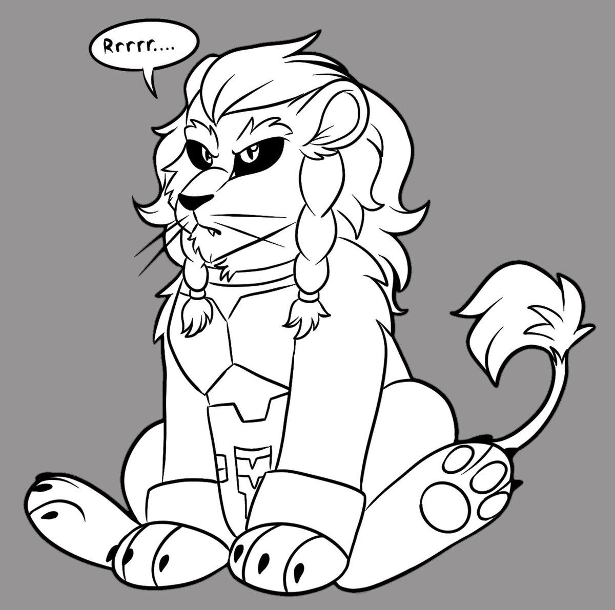 _ArtGuts_'s tweet image. mean kitty. I might make this one into a sticker when it’s done

#myart #invincible #battlebeast