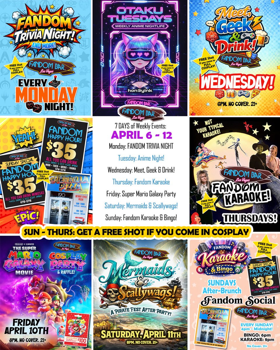 FANDOM BAR - Las Vegas tweet media