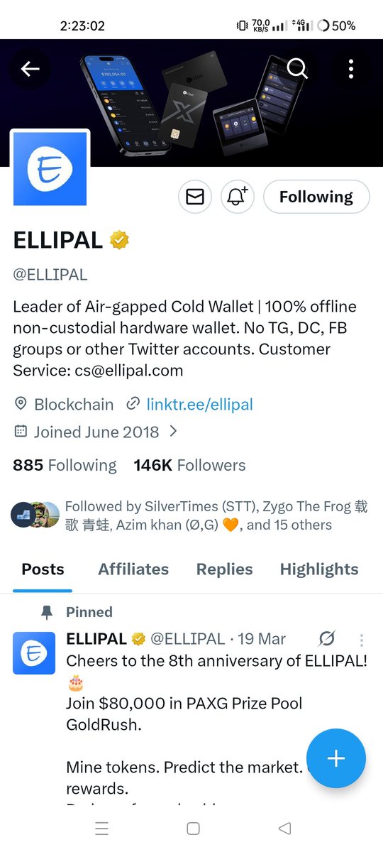 cqr420's tweet photo. @ELLIPAL @SilvertimesSTT #ELLIPAL8th #Giveaway
ELLIPAL continues to impress with its commitment to decentralization and security The air gapped wallet concept is a game changer, especially for people who care about full control over their assets. It’s great to see a project that actually prioritizes user https://t.co/OeyrD9wYWh