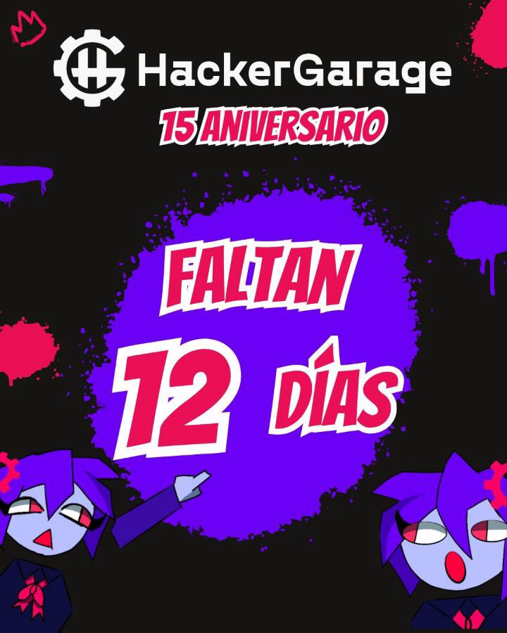HackerGarage's tweet photo. Ya están preparados para nuestro aniversario los esperamos!!!

https://t.co/XKOj2vUSCI https://t.co/wyQv1HSwtb