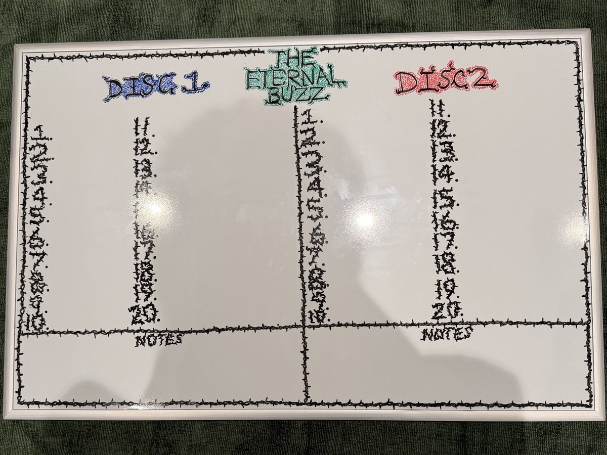 OnThinlce's tweet image. Post Malone teases his upcoming double disc album 'The Eternal Buzz'

This project looks to have 40 songs...