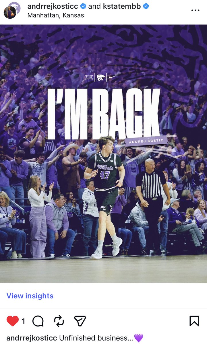 K-State Men's Basketball tweet media