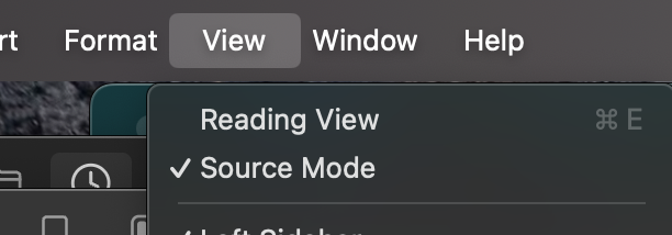 clairefroe's tweet photo. @kepano make Live Preview a third default view mode 

After switching Reading mode, there seem's to be a bug where sometimes live preview doesn't come back in Source mode in editing, even when enabled in preferences https://t.co/QgbS06uf01