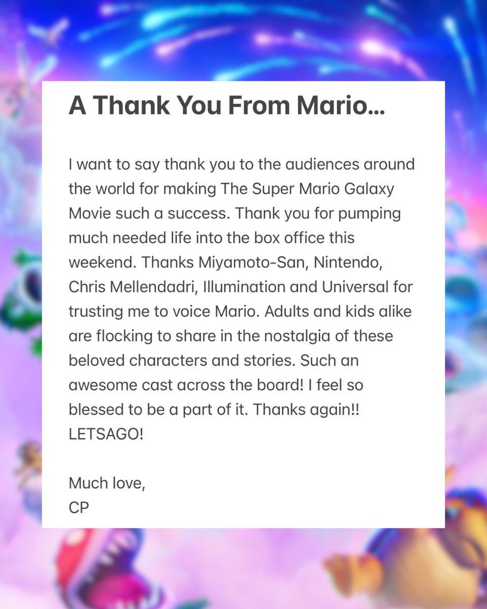 Chris Pratt tweet media