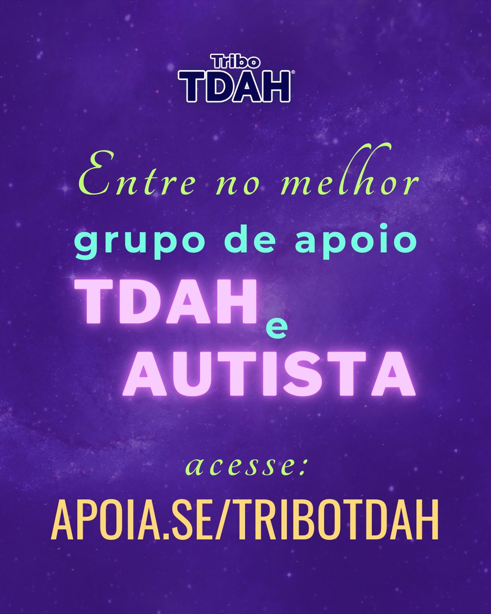 Tribo TDAH® - Apoia.se/TriboTDAH tweet media