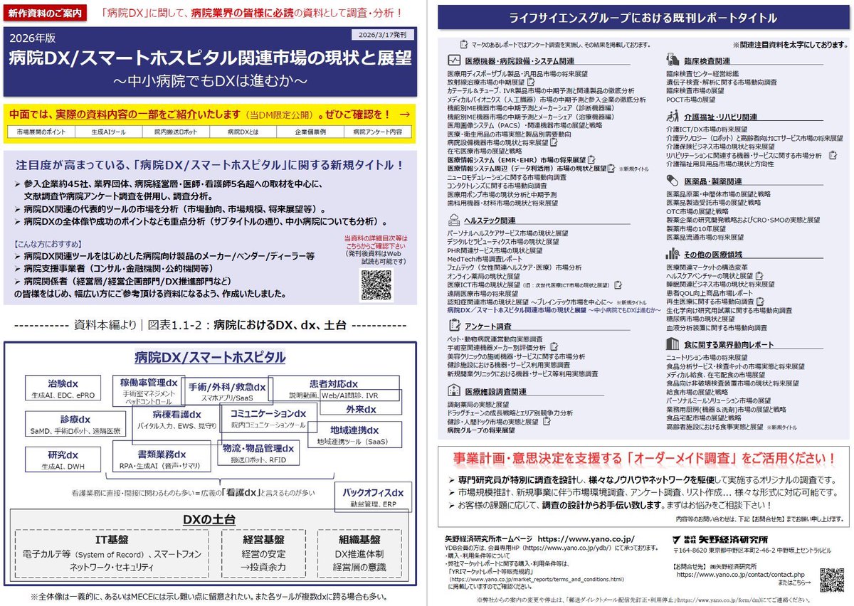 阿部由人@矢野経済｜ヘルステック情報発信 tweet media