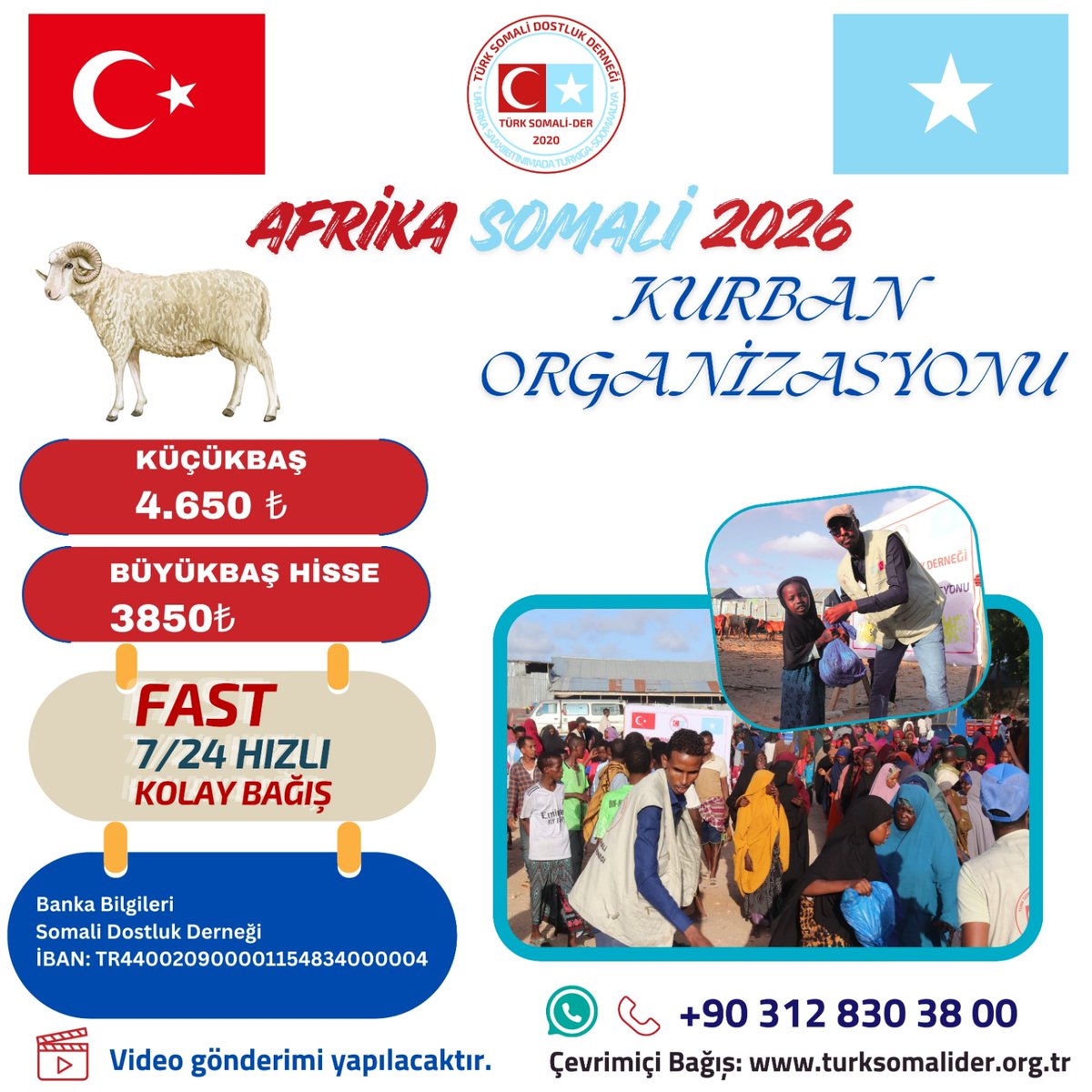 turksomalider's tweet photo. Türk Somali Dostluk Der Türk-Somali Dostluk Derneği 2026 Kurban Organizasyon
#KurbanPaylaşmaktır
#Kurban2026
https://t.co/ovgD9eYBHb https://t.co/6IQ4nG7TUl