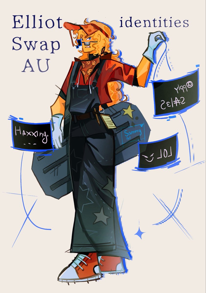 heyhaishi's tweet image. collab w @xxsephiqura yay &amp;lt;D 
#pizzaBurger #elliot #007n7