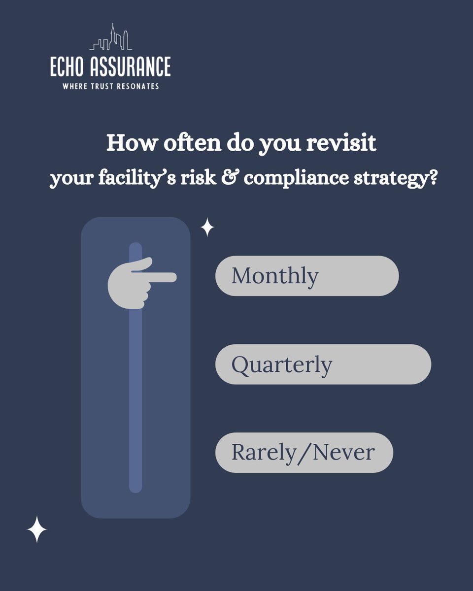 echoassurance's tweet image. 🚨 Senior Living Operators 🏢⚖️

How often do you review your risk &amp;amp; compliance strategy?

💬 Comment REVIEW for guidance
📩 Book a FREE call: api.aiforbusiness.com/widget/booking…

#SeniorLivingOperators #EchoAssurance #RiskManagement #ComplianceMatters