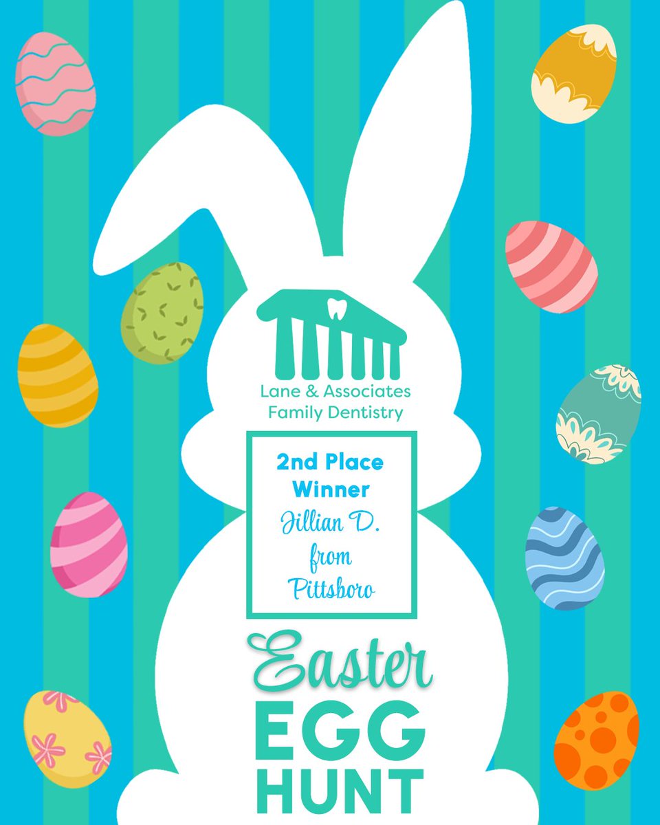 LaneDDS's tweet photo. Congratulations to our 2nd Place Easter Egg Hunt Winner!🐰🐣
You've won 🥈 2 Place: $50 Digital Visa Gift Card 💳

We’ve got more chances to win all April long! 🌸 https://t.co/H5Pgq9jlEE