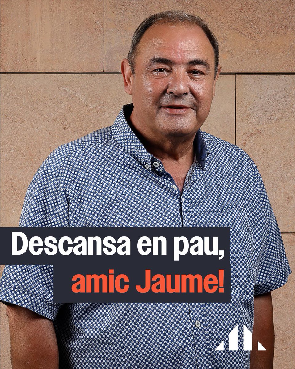 ERC_Borges's tweet photo. Des d'@ERC_Borges lamentem profundament la defunció del company, militant i alcalde de Bellcaire d’Urgell, Jaume Montfort i Samà. 

El nostre més sincer condol a la seva família i amics. 

Que la terra et sigui lleu, amic. Descansa en pau 💛 https://t.co/s5e31AiS3K