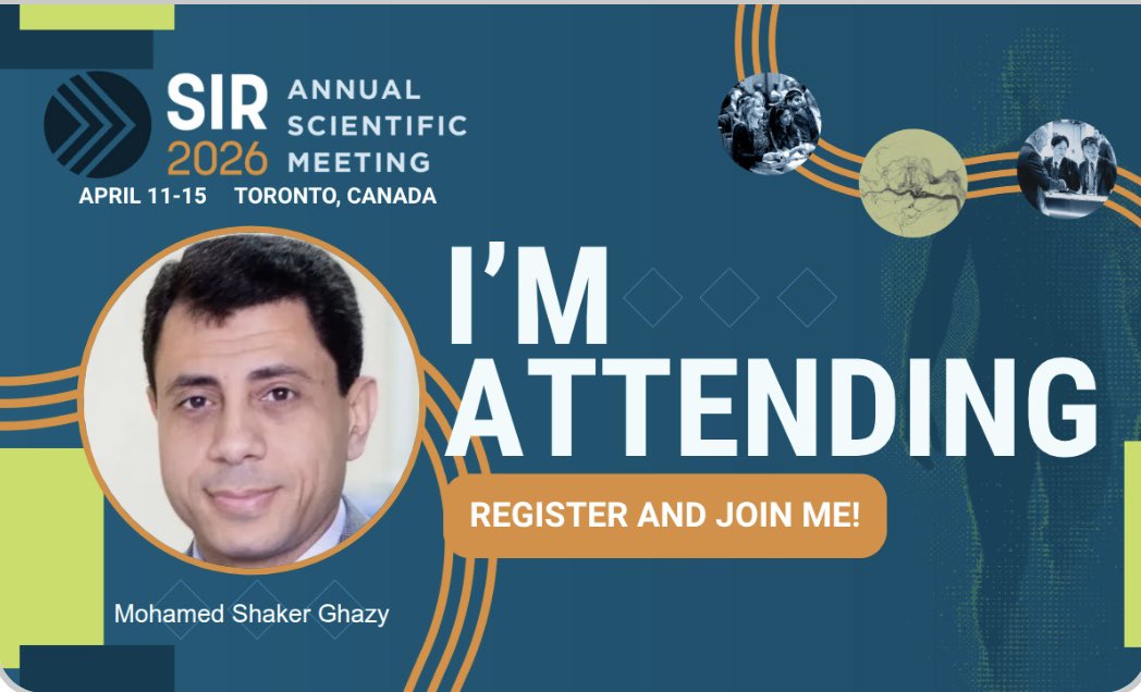 drMoShaker1's tweet photo. It is my pleasure to be invited as a speaker to talk about Budd Chiari intervention during SIR 2026  meeting in Toronto, remembering first time to present in SIR was in 2009 in San Diego, and my presentation was also about Budd Chiari intervention 😊 https://t.co/kCq5Xn3A4s
