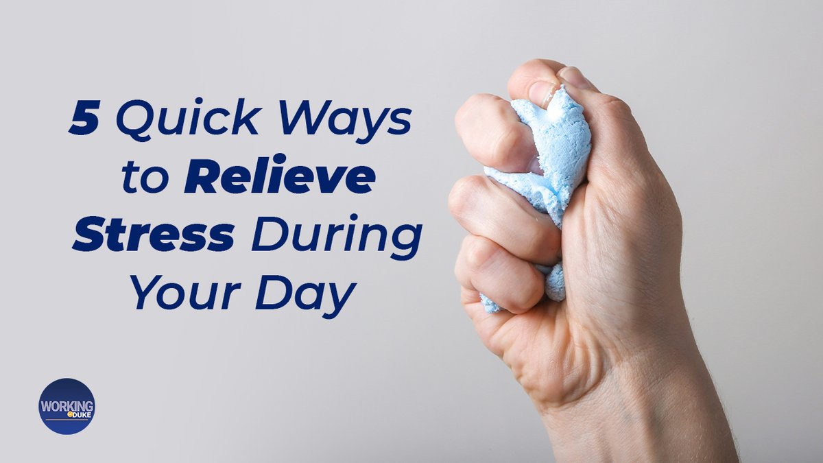 WorkingatDuke's tweet image. Stress builds fast. Reset moments matter.

For #StressAwarenessMonth in April, Duke experts share quick ways to calm your mind.

Small shifts. Real impact.

bit.ly/4djQJiC

#WorkingAtDuke #HealthyDuke